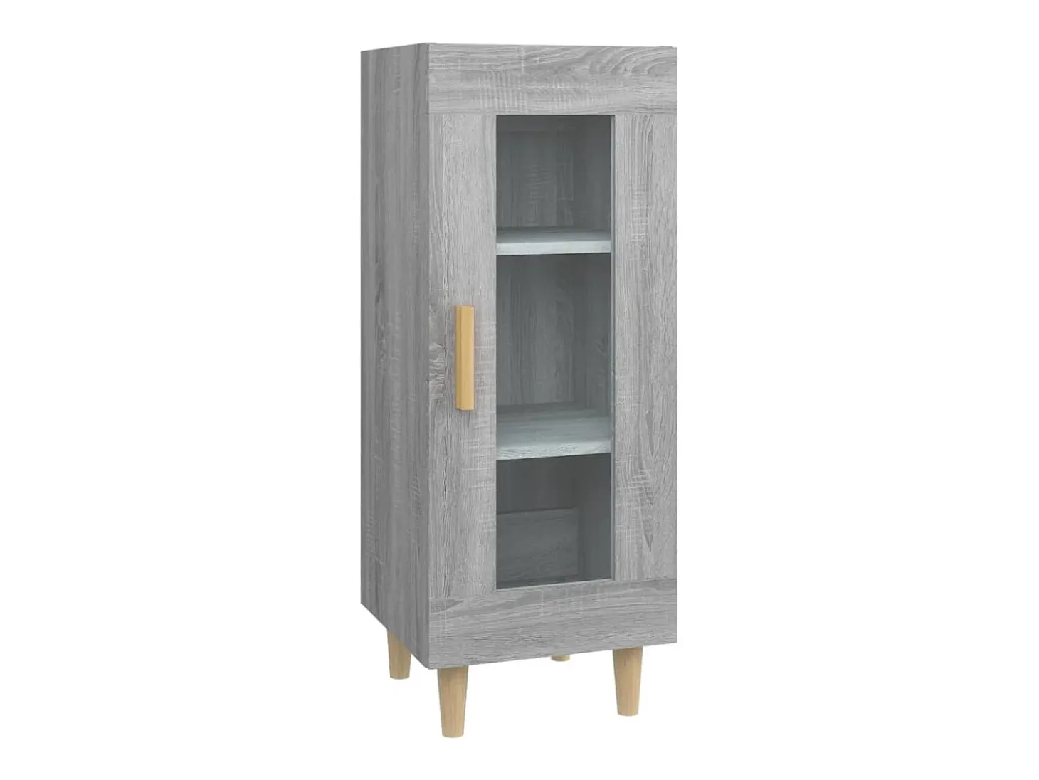 Aparador madera de ingeniería gris Sonoma 34,5x34x90 cm