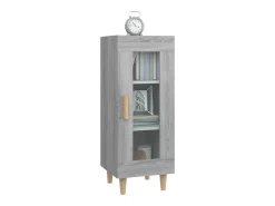 Aparador madera de ingeniería gris Sonoma 34,5x34x90 cm