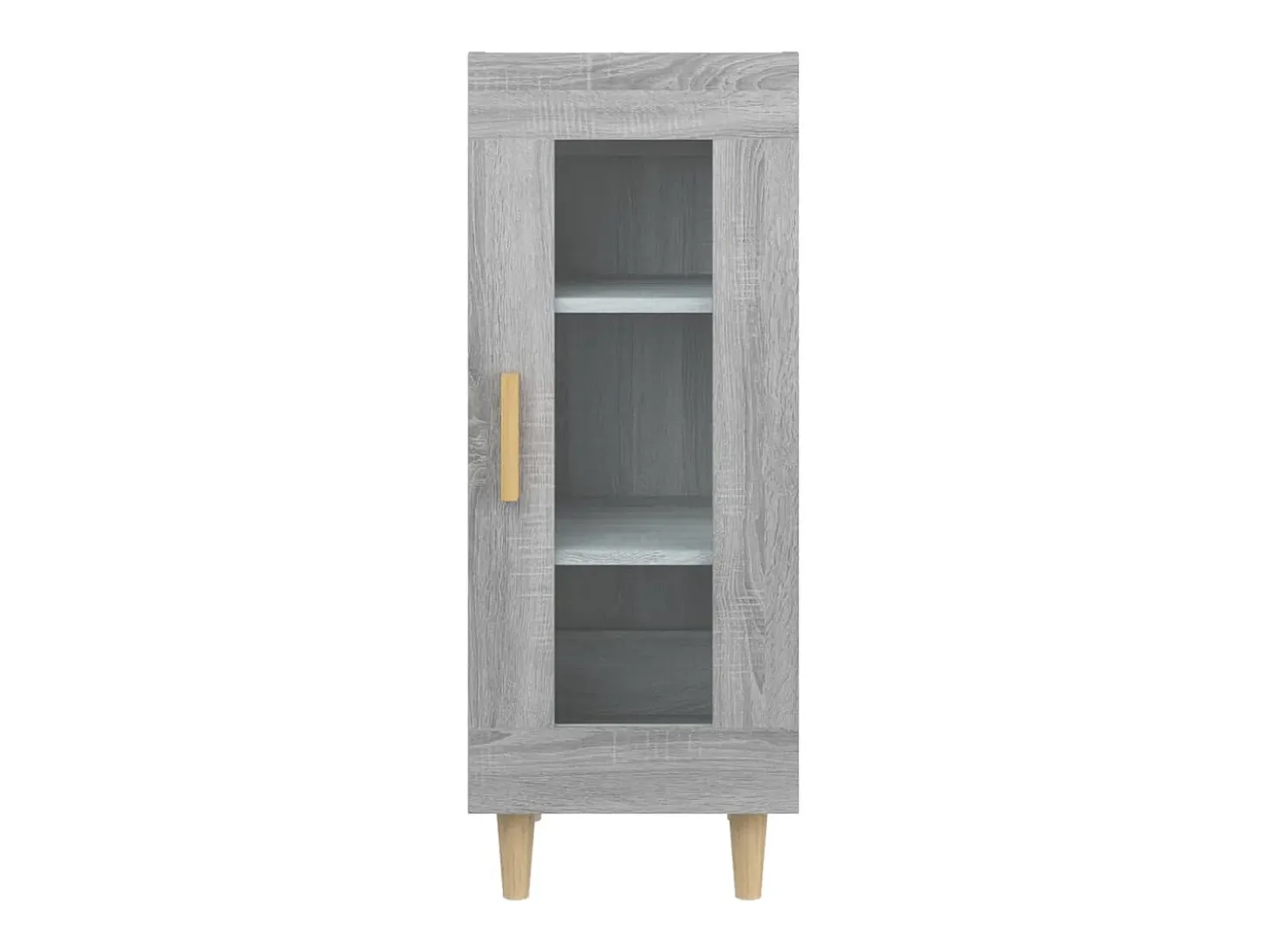 Aparador madera de ingeniería gris Sonoma 34,5x34x90 cm