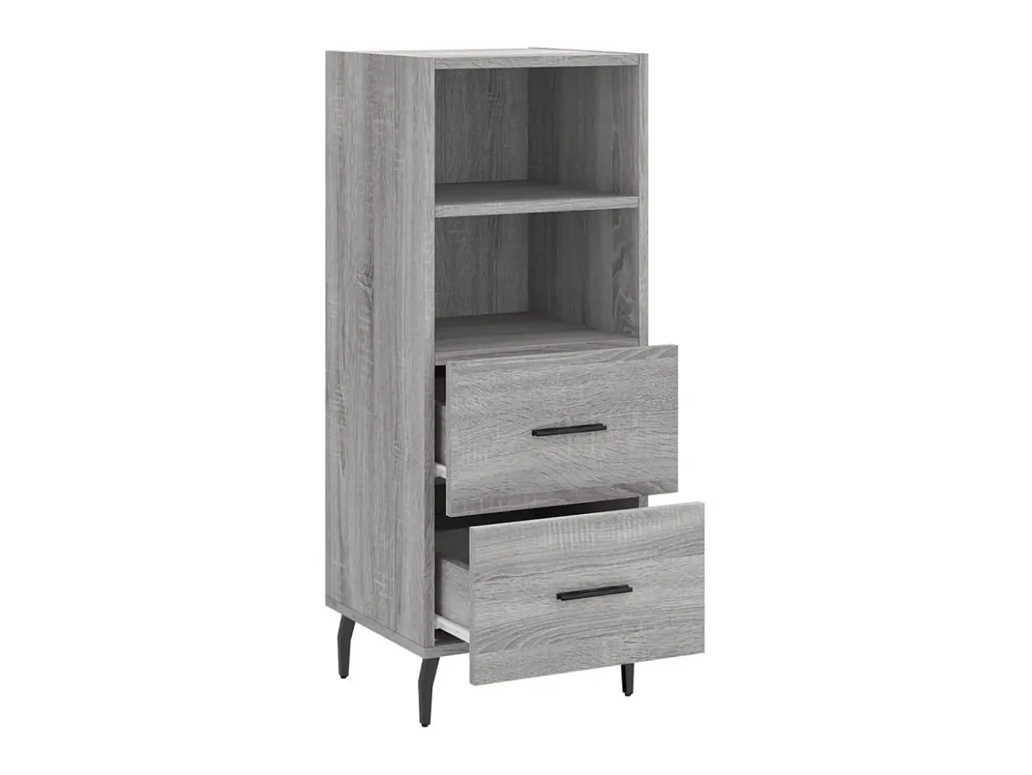 Aparador madera de ingeniería gris Sonoma 34,5x34x90 cm ES43241