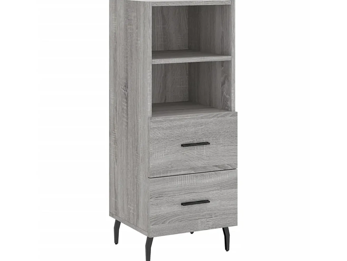 Aparador madera de ingeniería gris Sonoma 34,5x34x90 cm ES43241