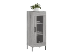Aparador madera de ingeniería gris Sonoma 34,5x34x90 cm ES61787