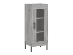 Aparador madera de ingeniería gris Sonoma 34,5x34x90 cm ES61787