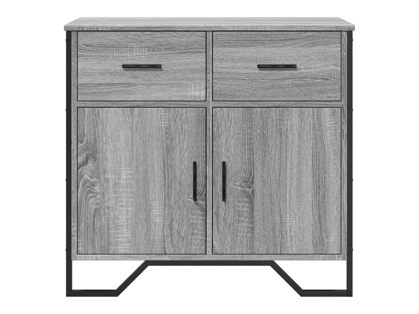 Aparador madera de ingeniería gris Sonoma 79,5x35,5x74,5 cm