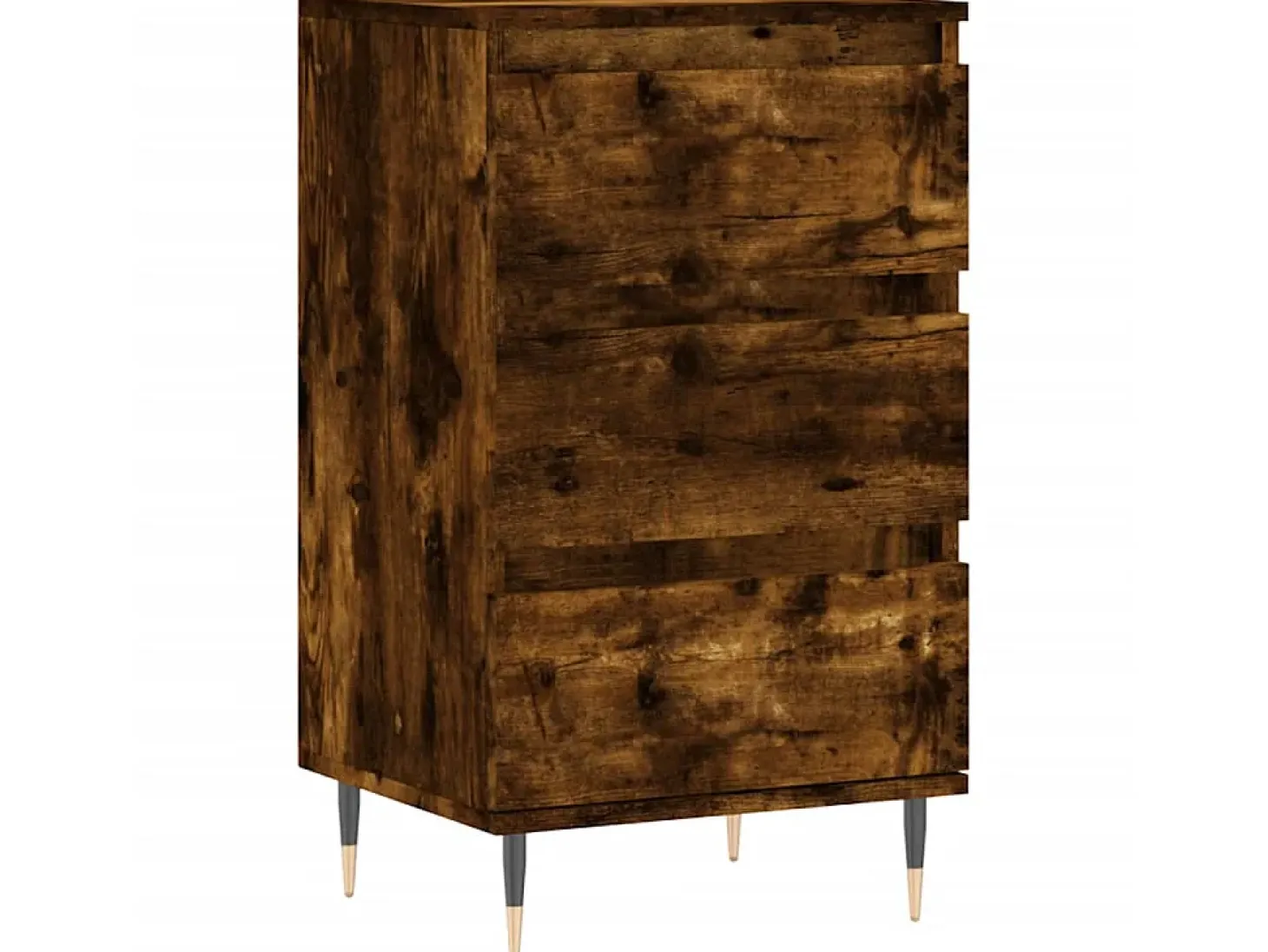 Aparador madera de ingeniería roble ahumado 40x35x70 cm ES27267