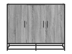 Aparador madera de ingeniería gris sonoma 94x35x76 cm