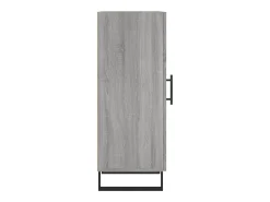 Aparador madera de ingeniería gris Sonoma 34,5x34x90 cm