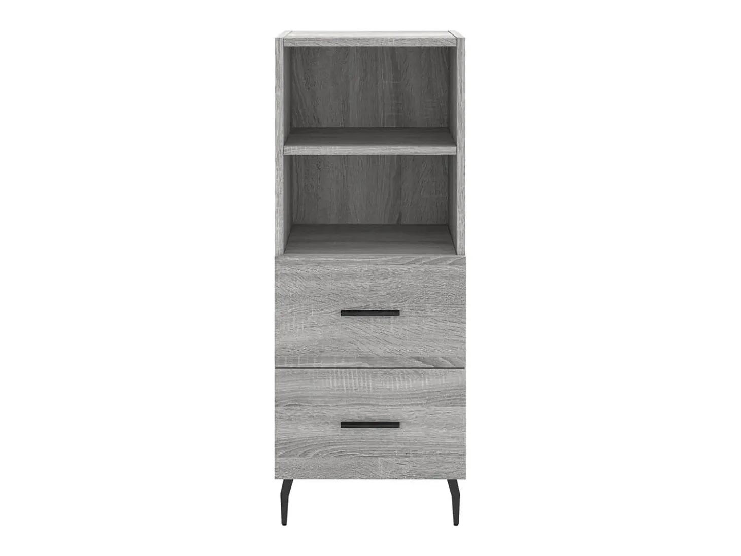 Aparador madera de ingeniería gris Sonoma 34,5x34x90 cm