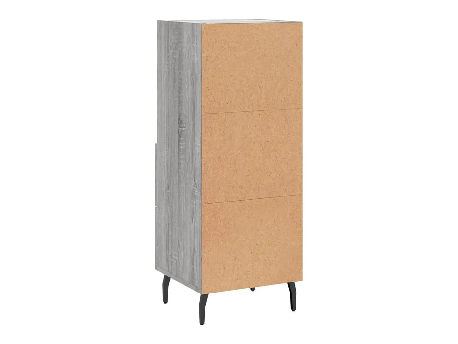 Aparador madera de ingeniería gris Sonoma 34,5x34x90 cm