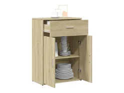Aparador madera de ingeniería roble Sonoma 60x30x84 cm ES241162