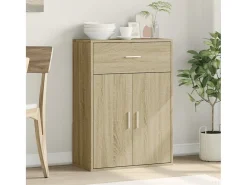 Aparador madera de ingeniería roble Sonoma 60x30x84 cm ES241162