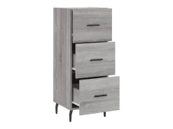 Aparador madera de ingeniería gris Sonoma 34,5x34x90 cm ES70701