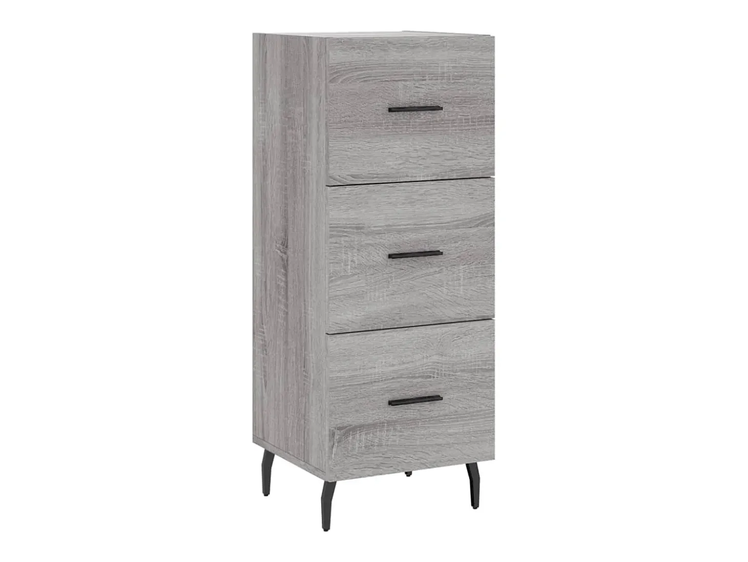 Aparador madera de ingeniería gris Sonoma 34,5x34x90 cm ES70701