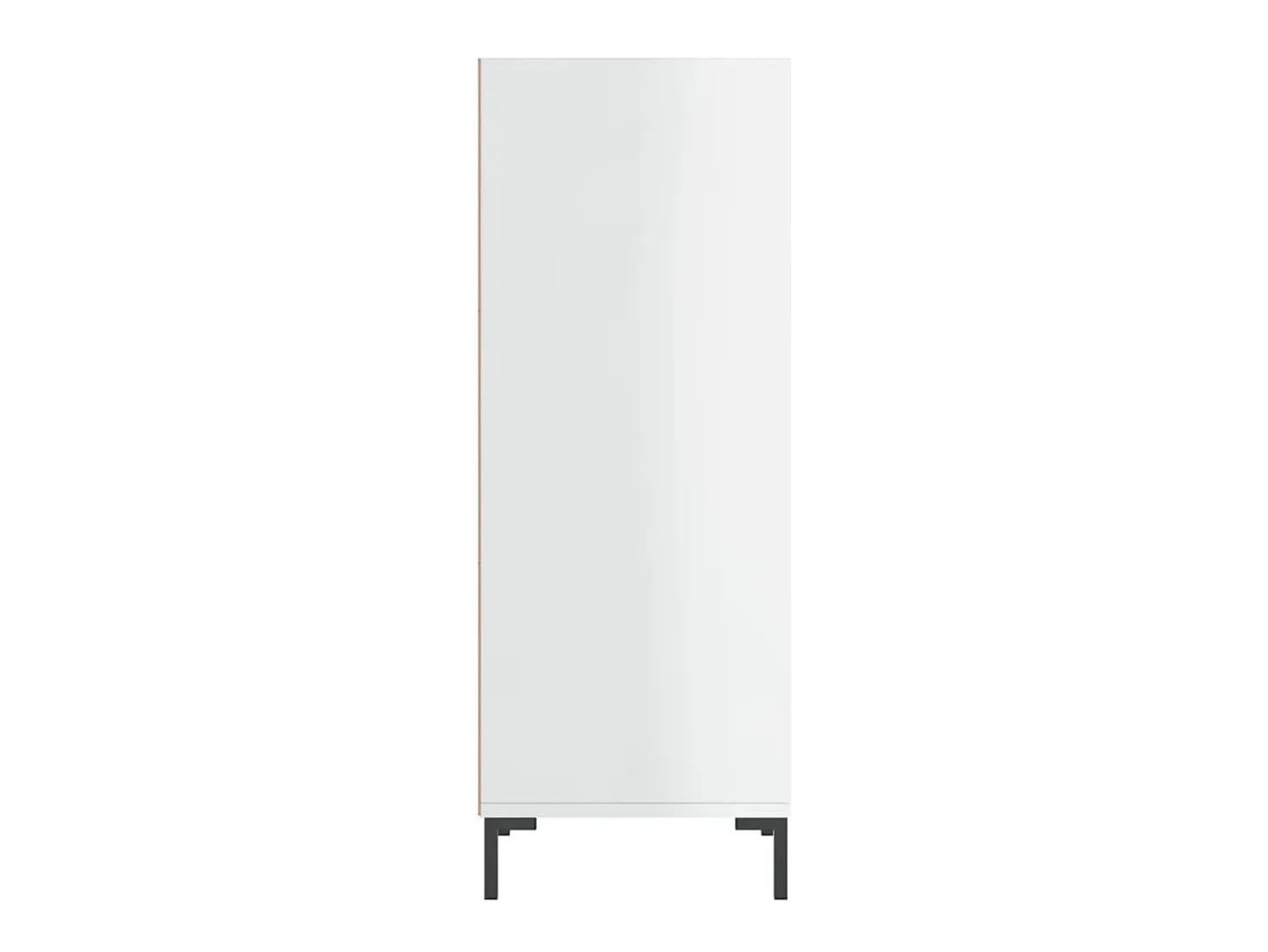 Aparador madera de ingeniería blanco brillante 34,5x32,5x90 cm ES68628
