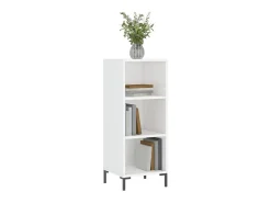 Aparador madera de ingeniería blanco brillante 34,5x32,5x90 cm ES68628