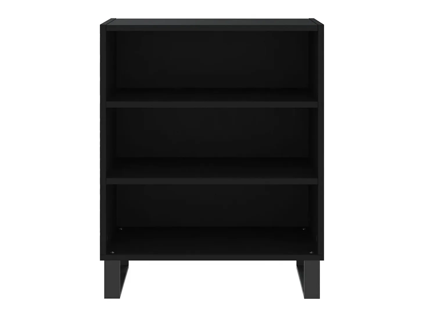 Aparador madera de ingeniería negro 57x35x70 cm ES61737
