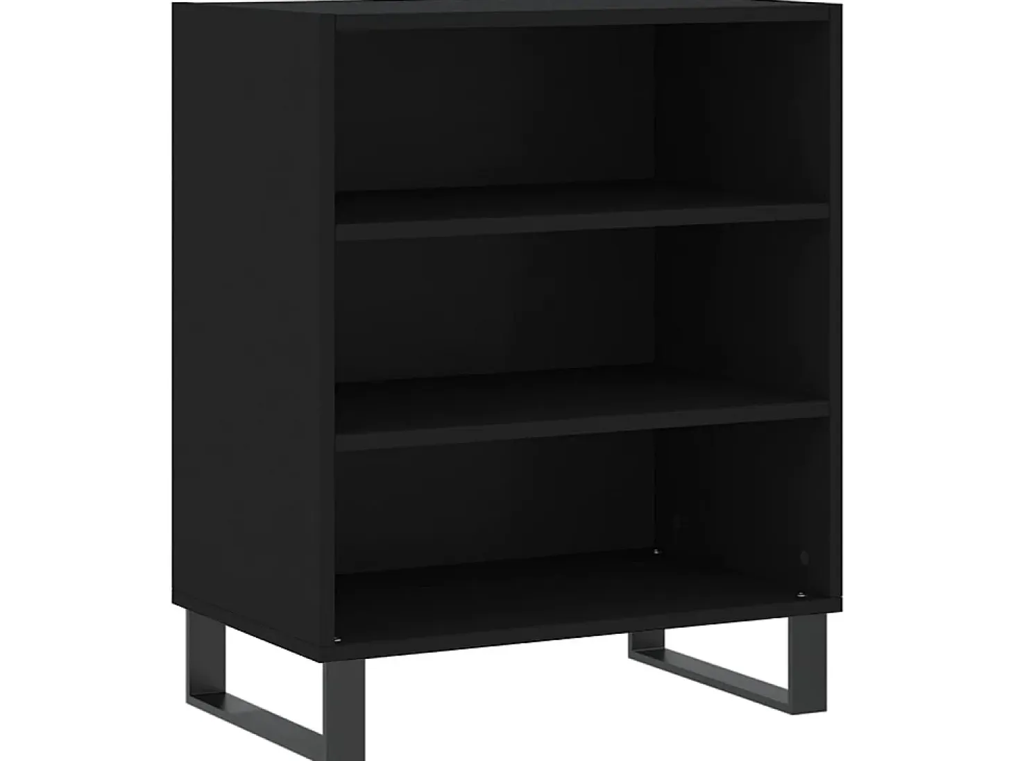 Aparador madera de ingeniería negro 57x35x70 cm ES61737