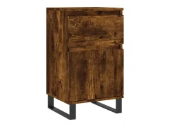 Aparador madera de ingeniería roble ahumado 40x35x70 cm