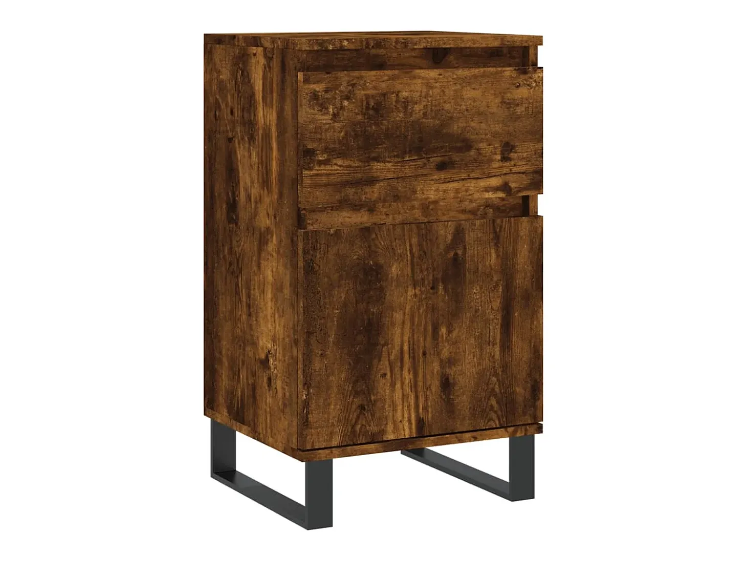 Aparador madera de ingeniería roble ahumado 40x35x70 cm