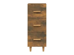 Aparador madera de ingeniería roble ahumado 34,5x34x90 cm ES73869