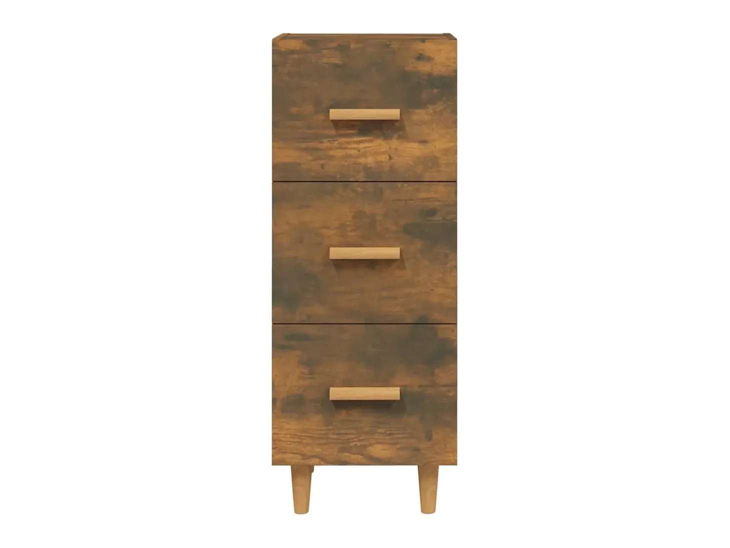 Aparador madera de ingeniería roble ahumado 34,5x34x90 cm ES73869
