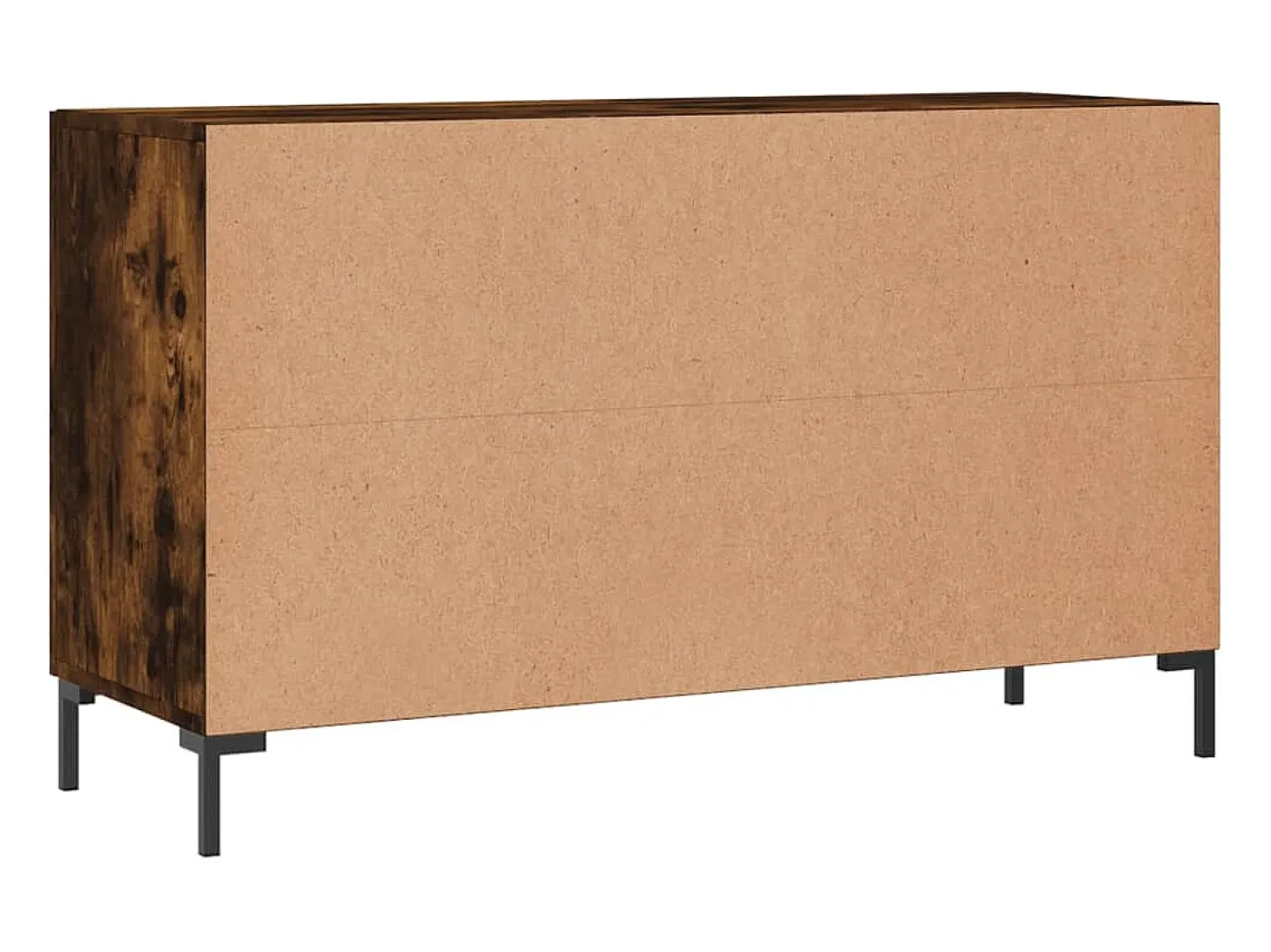 Aparador madera de ingeniería roble ahumado 100x36x60 cm