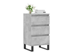 Aparador madera de ingeniería gris hormigón 40x35x70 cm ES18158