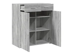 Aparador madera de ingeniería gris Sonoma 80x42,5x93 cm
