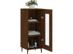 Aparador madera de ingeniería marrón roble 34,5x34x90 cm ES72247