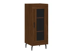Aparador madera de ingeniería marrón roble 34,5x34x90 cm ES72247