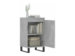 Aparador madera de ingeniería gris hormigón 40x35x70 cm