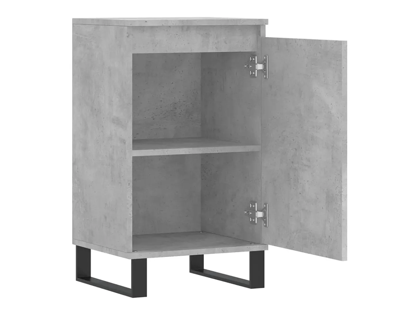 Aparador madera de ingeniería gris hormigón 40x35x70 cm