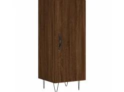 Aparador madera de ingeniería marrón roble 34,5x34x90 cm ES70272