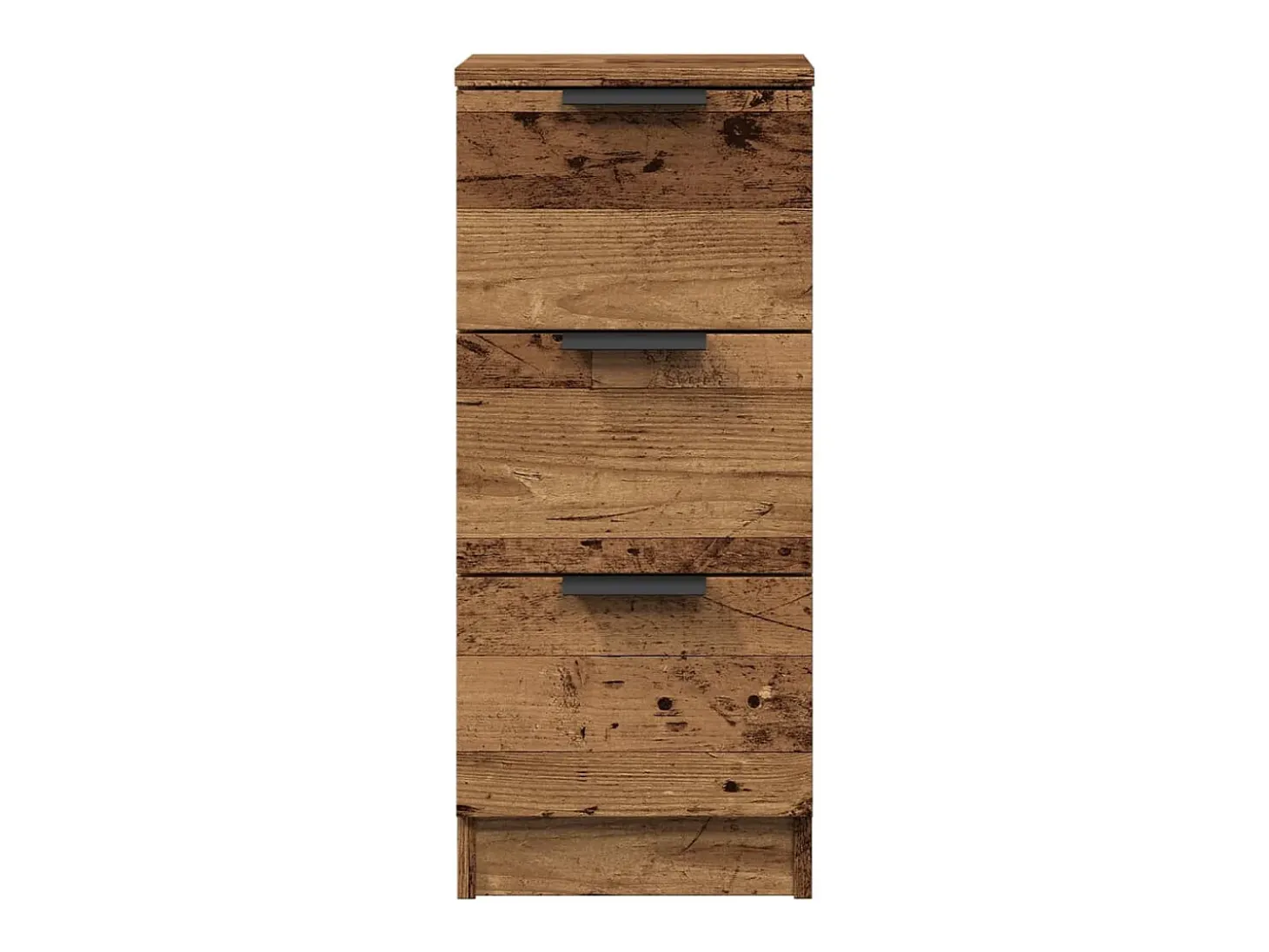 Aparador madera de ingeniería madera envejecida 30x30x70 cm