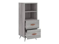 Aparador madera de ingeniería gris Sonoma 34,5x34x90 cm ES49755