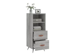 Aparador madera de ingeniería gris Sonoma 34,5x34x90 cm ES49755