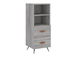 Aparador madera de ingeniería gris Sonoma 34,5x34x90 cm ES49755