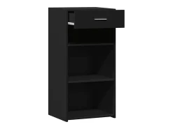 Aparador madera de ingeniería negro 45x42,5x93 cm