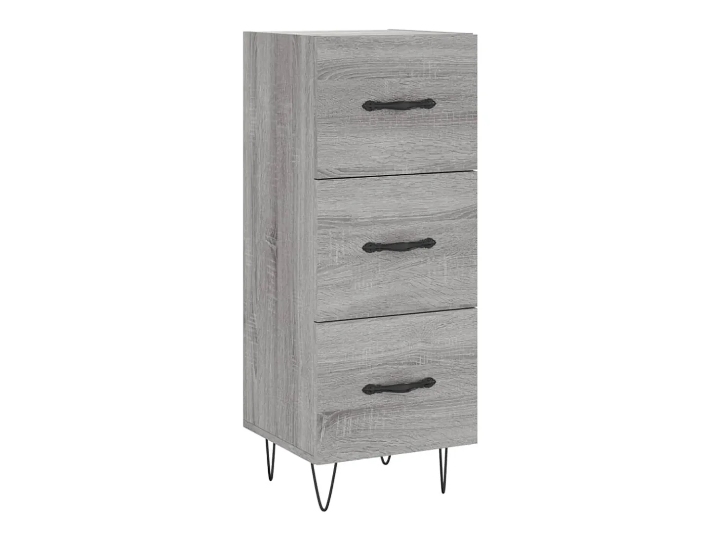 Aparador madera de ingeniería gris Sonoma 34,5x34x90 cm ES25278