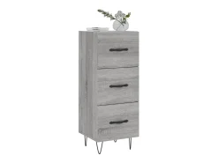 Aparador madera de ingeniería gris Sonoma 34,5x34x90 cm ES25278
