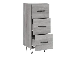 Aparador madera de ingeniería gris Sonoma 34,5x34x90 cm ES25278