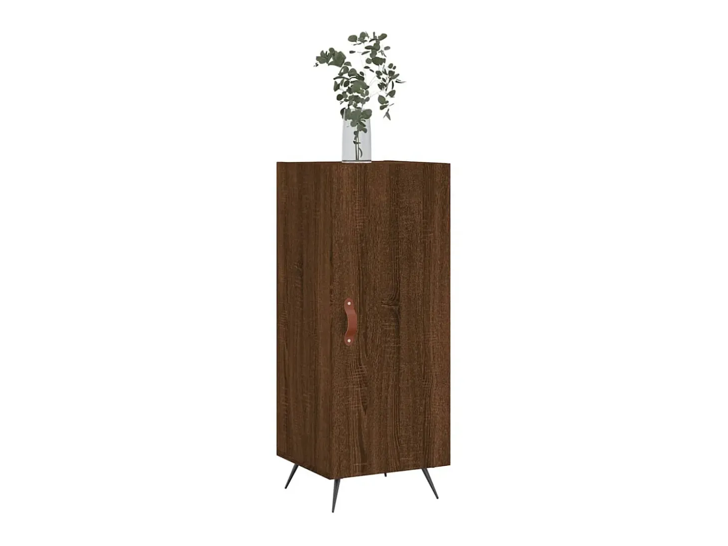 Aparador madera de ingeniería marrón roble 34,5x34x90 cm ES94698