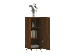 Aparador madera de ingeniería marrón roble 34,5x34x90 cm ES94698