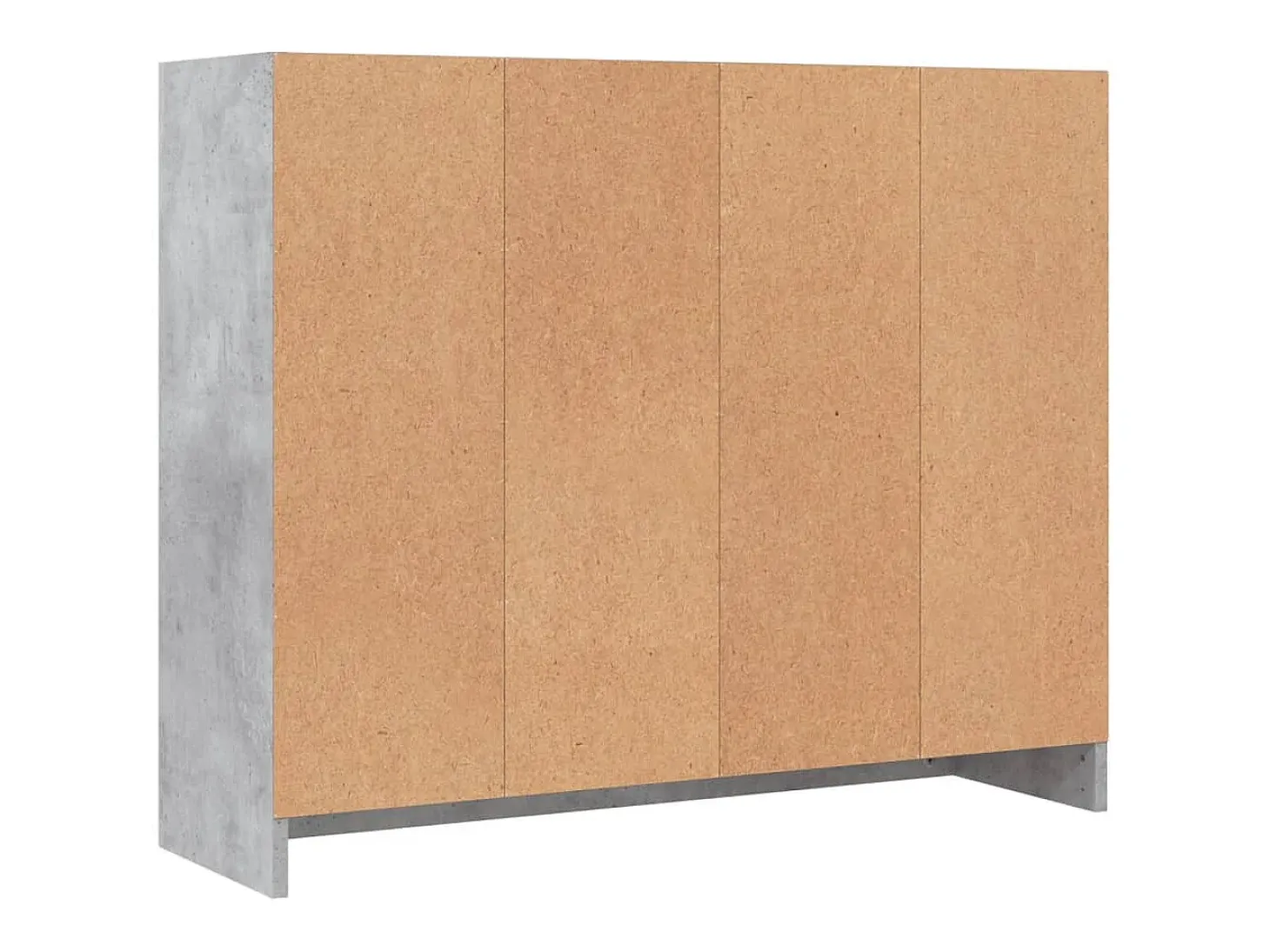 Aparador madera de ingeniería gris hormigón 91x28x75 cm