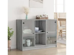 Aparador madera de ingeniería gris Sonoma 102x37x75,5 cm ES386873