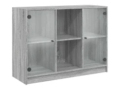 Aparador madera de ingeniería gris Sonoma 102x37x75,5 cm ES386873