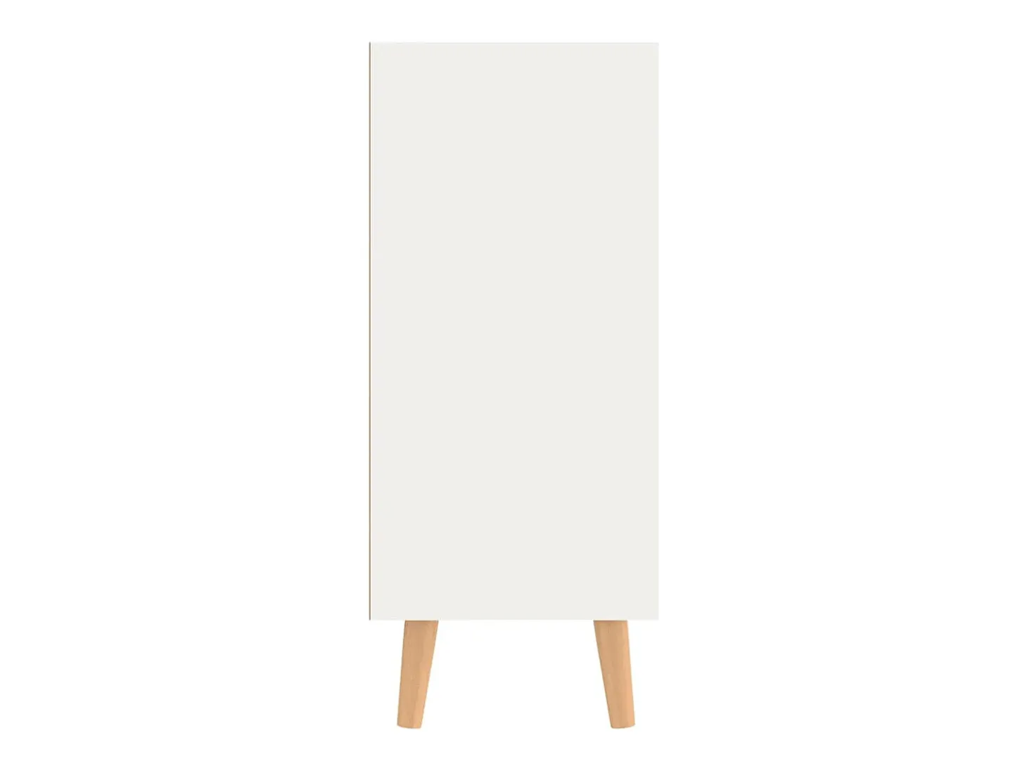 Aparador madera de ingeniería blanco y roble Sonoma 90x30x72 cm