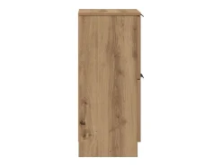 Aparador madera de ingeniería roble artisian 30x30x70 cm