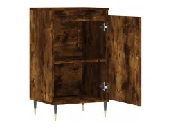 Aparador madera de ingeniería roble ahumado 40x35x70 cm