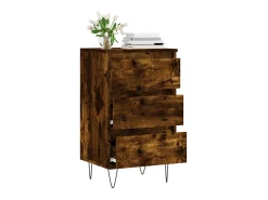 Aparador madera de ingeniería roble ahumado 40x35x70 cm ES83981